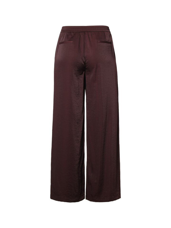 Bordeuaux losvallende glanzende broek Deezy Beaumont