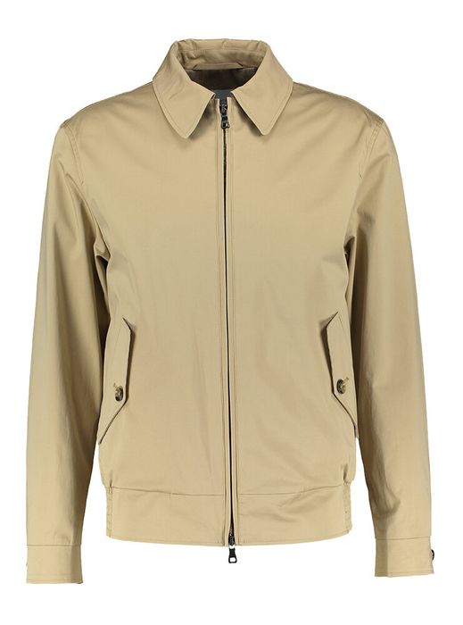 Beige jas met rits Genua Lodenfrey