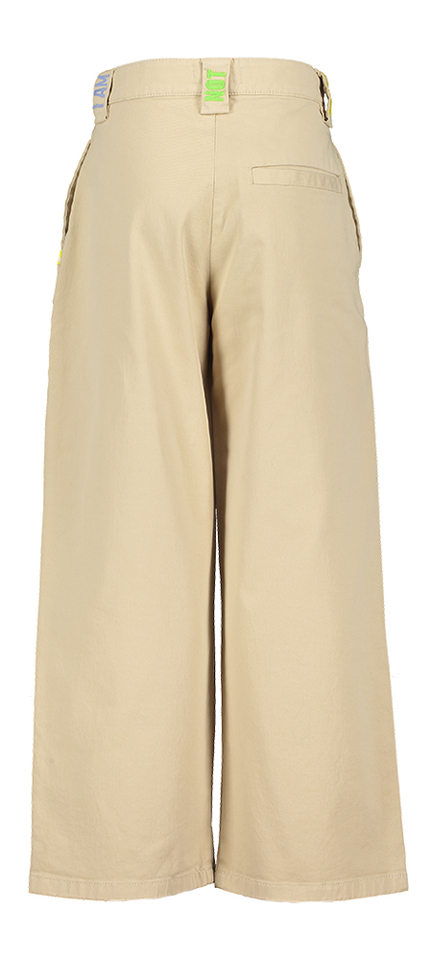 Beige lange broek met details aan de taille Billieblush 
