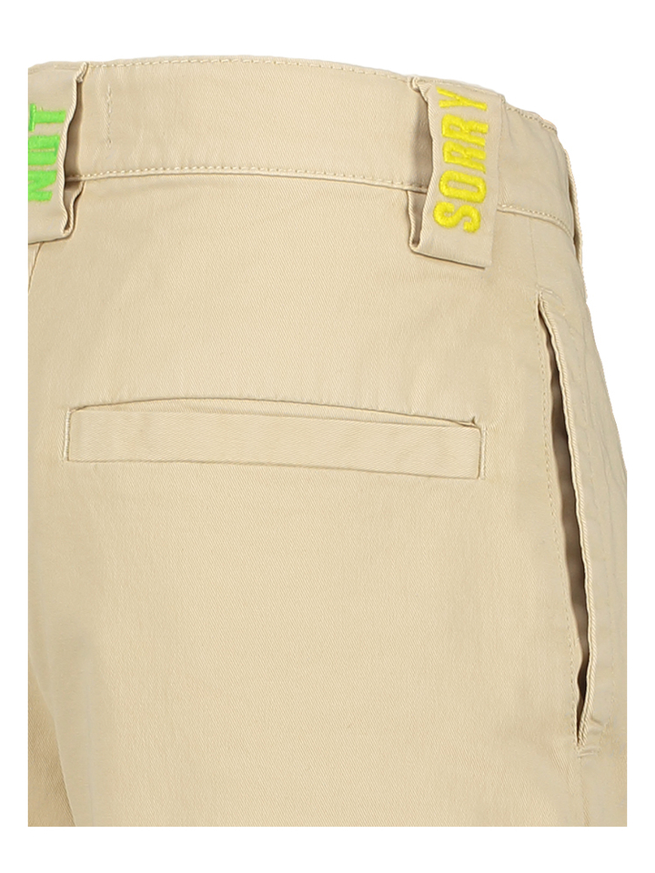 Beige lange broek met details aan de taille Billieblush 