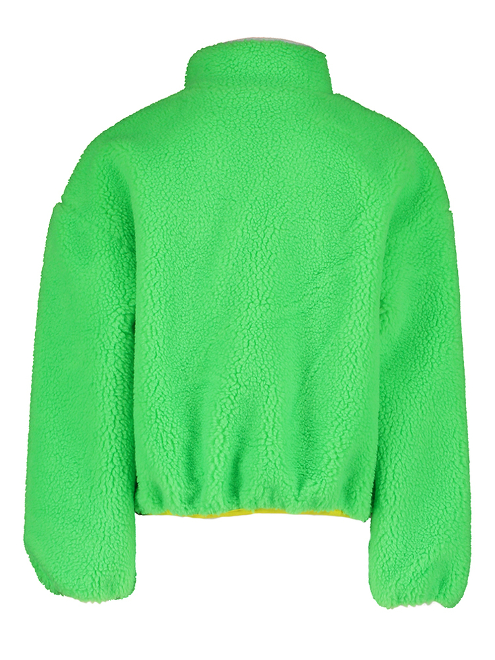 Fluo groene jas in teddy Billieblush