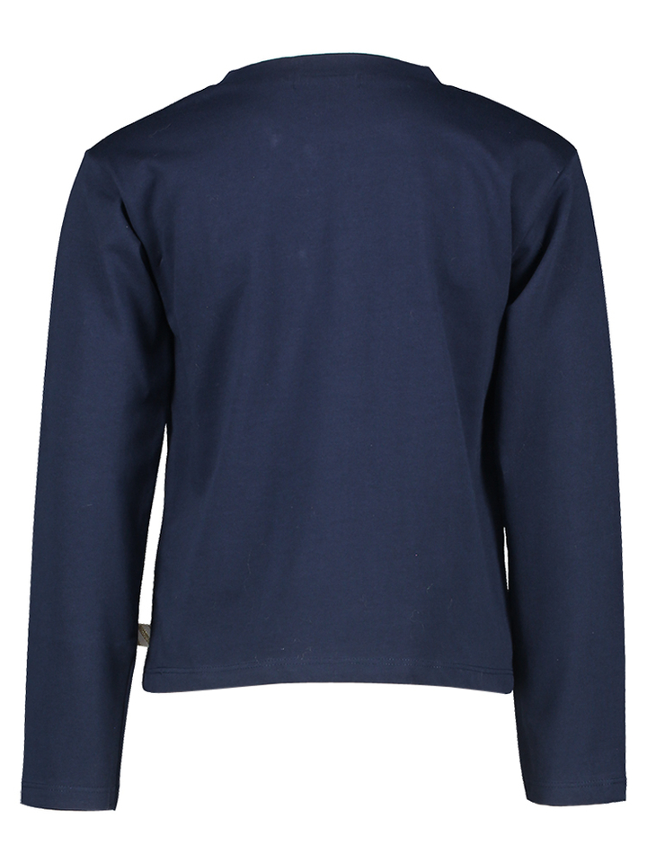 Donkerblauwe t-shirt met opdruk Billieblush