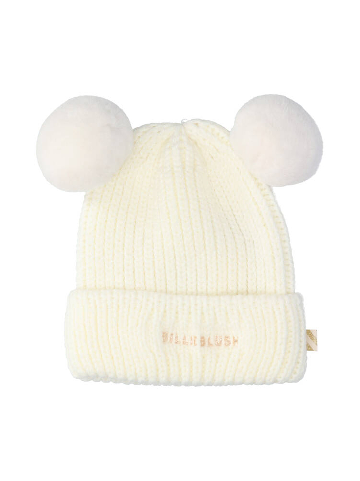 Ecru muts met pompon Billieblush 
