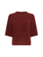 Bordeaux gebreide turi met korte mouwen Milania MSCH Copenhagen