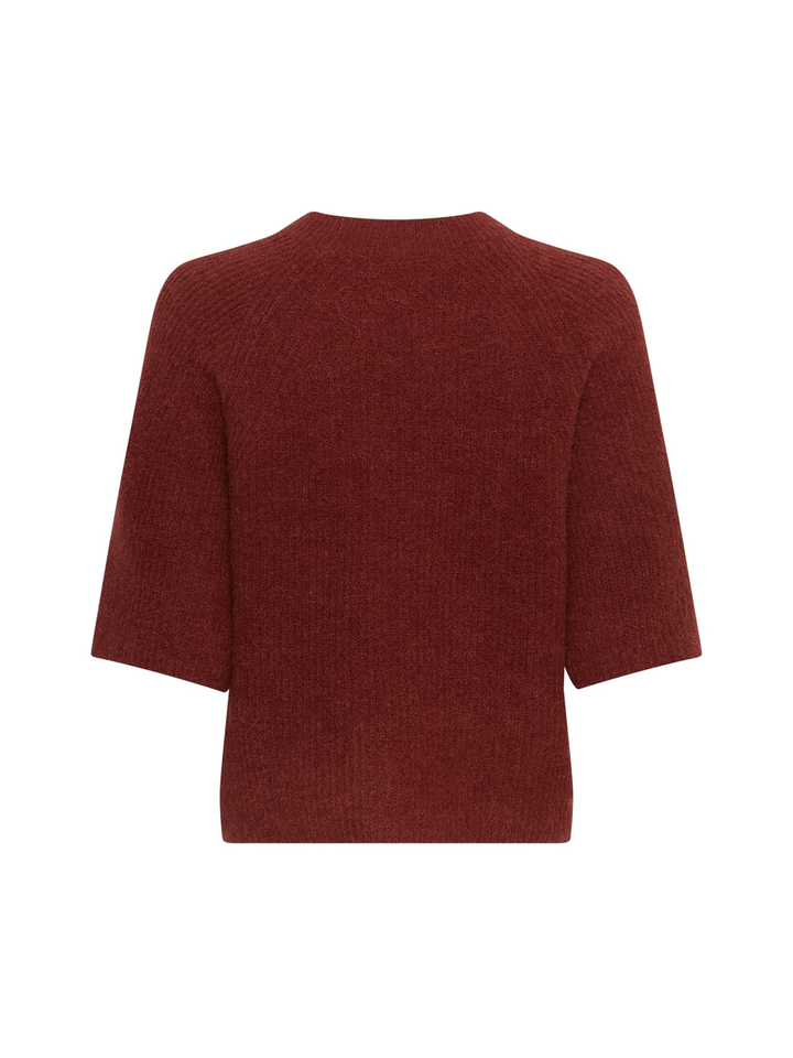 Bordeaux gebreide turi met korte mouwen Milania MSCH Copenhagen