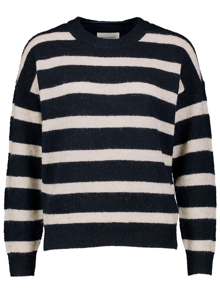 Blauw ecru gestreepte trui Festina Msch Copenhagen 