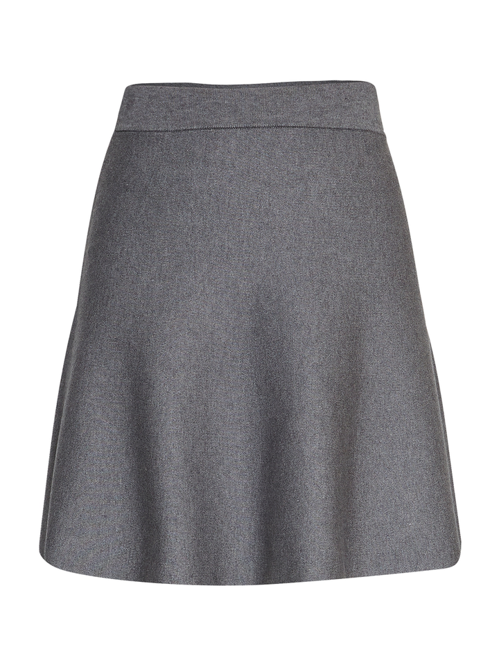 Grijze gebreide rok met elastiek Mercy Skirt MSCH Copenhagen