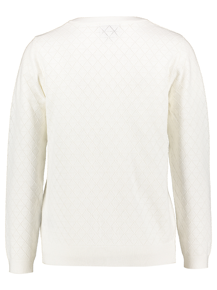 Wit 2-delig set met trui on cardigan Leo &ugo