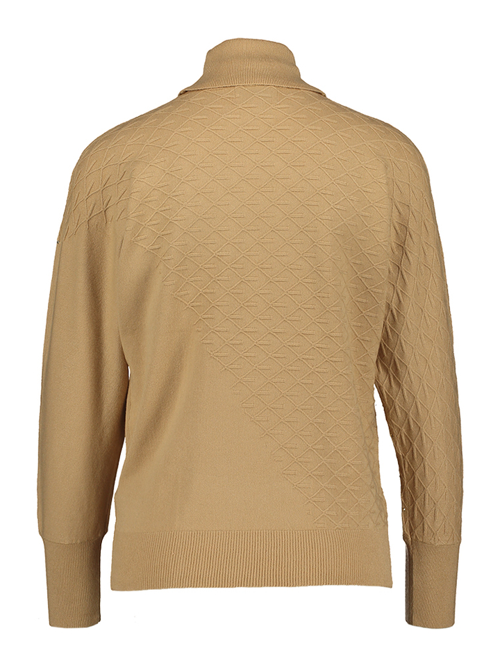 Beige trui met glitterdetail Leo & Ugo