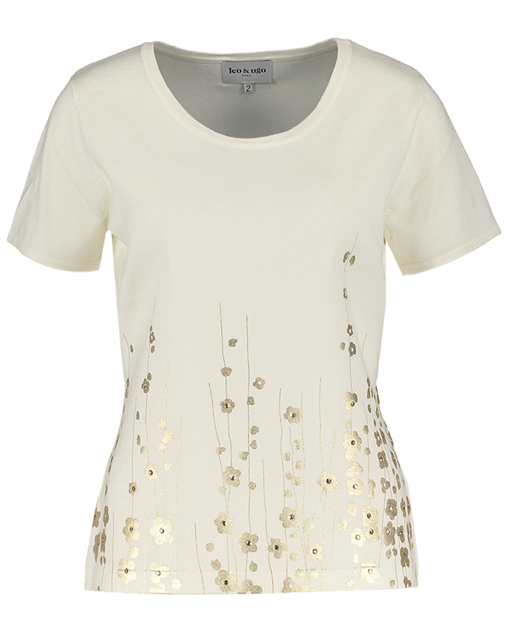 Witte gilet met bijpassende top Awt Leo & Ugo