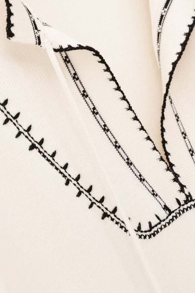 Ecru pull met zwarte details Bausca BA&SH