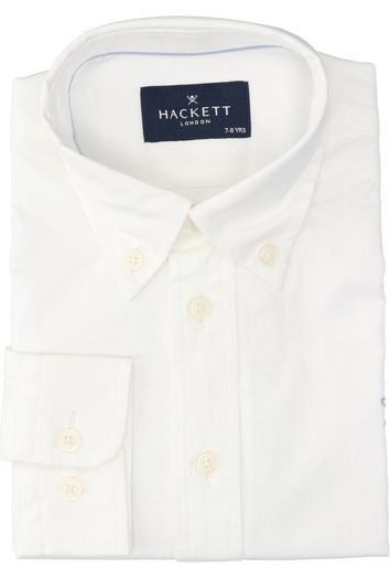 Wit katoenen hemd (regular fit) met lange mouwen Hackett