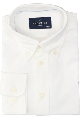 Wit katoenen hemd (regular fit) met lange mouwen Hackett