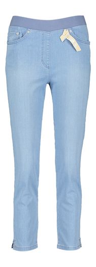 Blauwe slim fit broek met elastiek Pamina Raphaela
