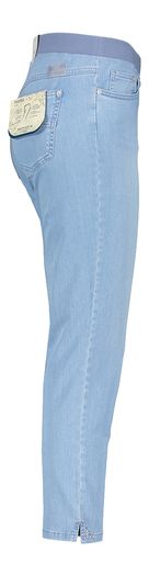 Blauwe slim fit broek met elastiek Pamina Raphaela