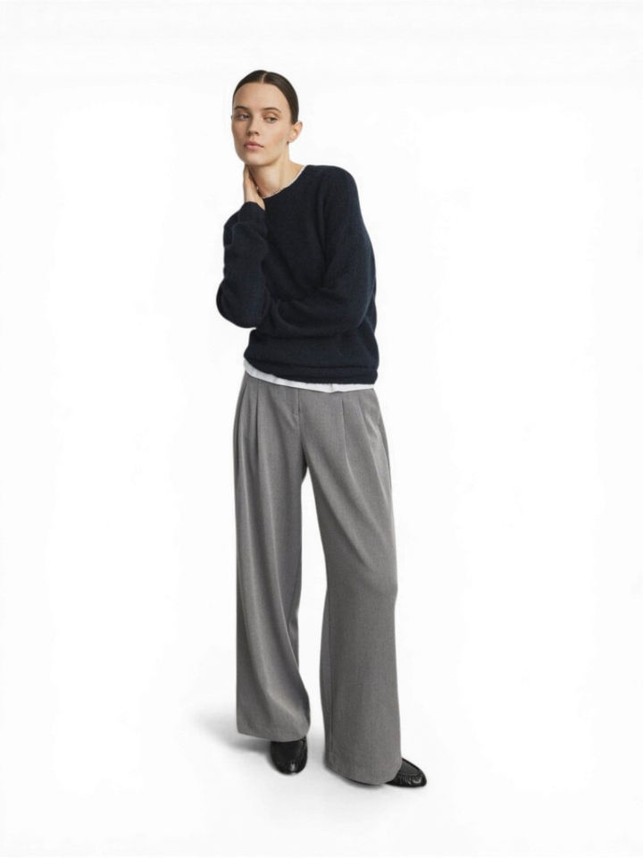 Grijze geklede broek Henrika MSCH