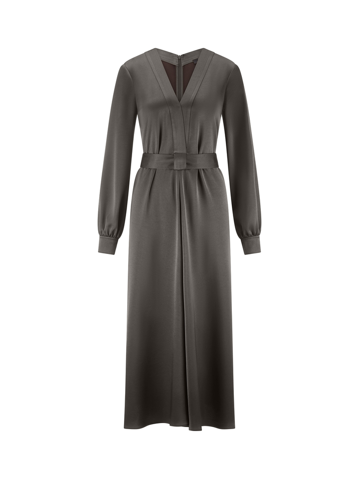 Donkerbruine casual kleed Riani