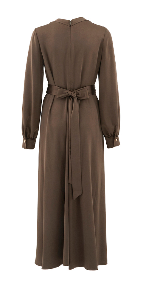 Donkerbruine casual kleed Riani