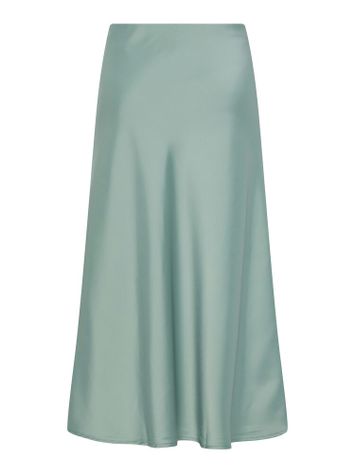 Groene glanzende rok met elastiek Yaspella Y.A.S