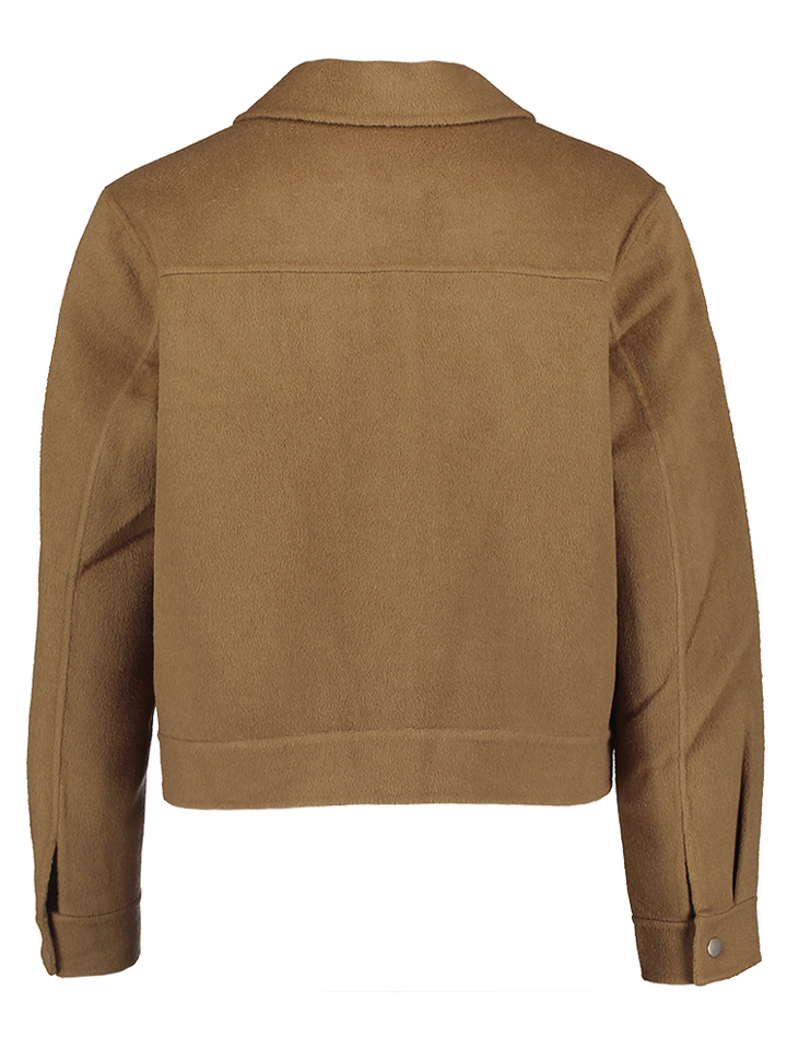 Camelkleurige korte jas met drukknopen Mountain Rails