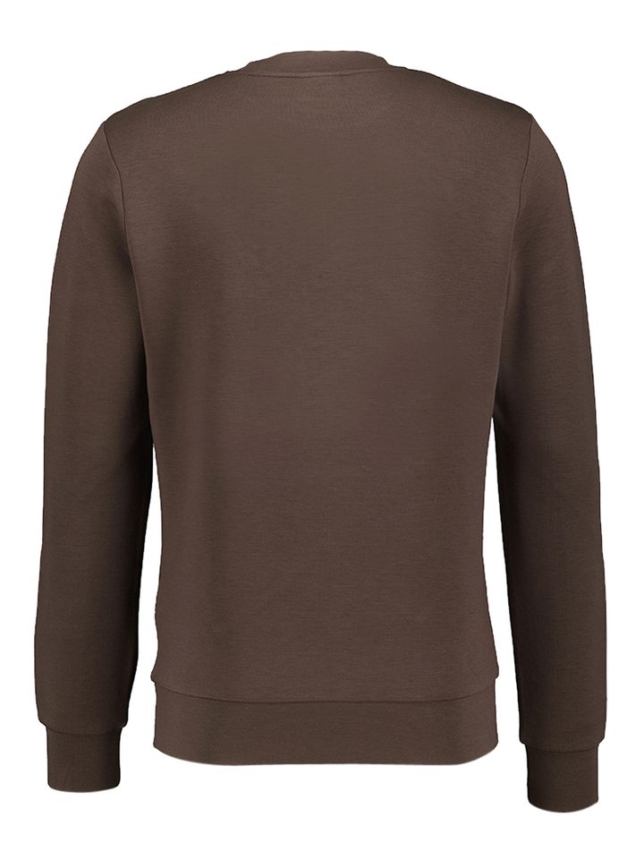 Bruine sweater Abel Crew Mos Mosh