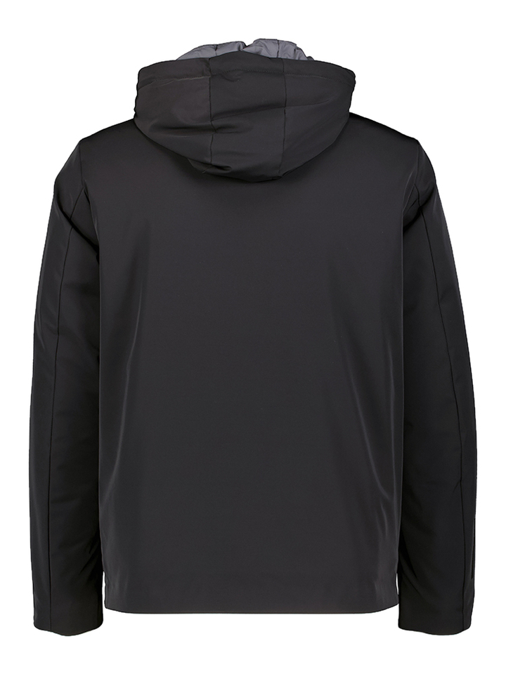 Zwarte jas met kap Shikoku People