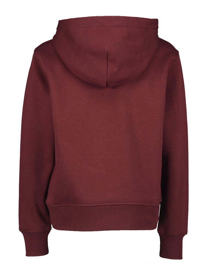 Bordeaux sweater met kap en opdruk Ralph Lauren 