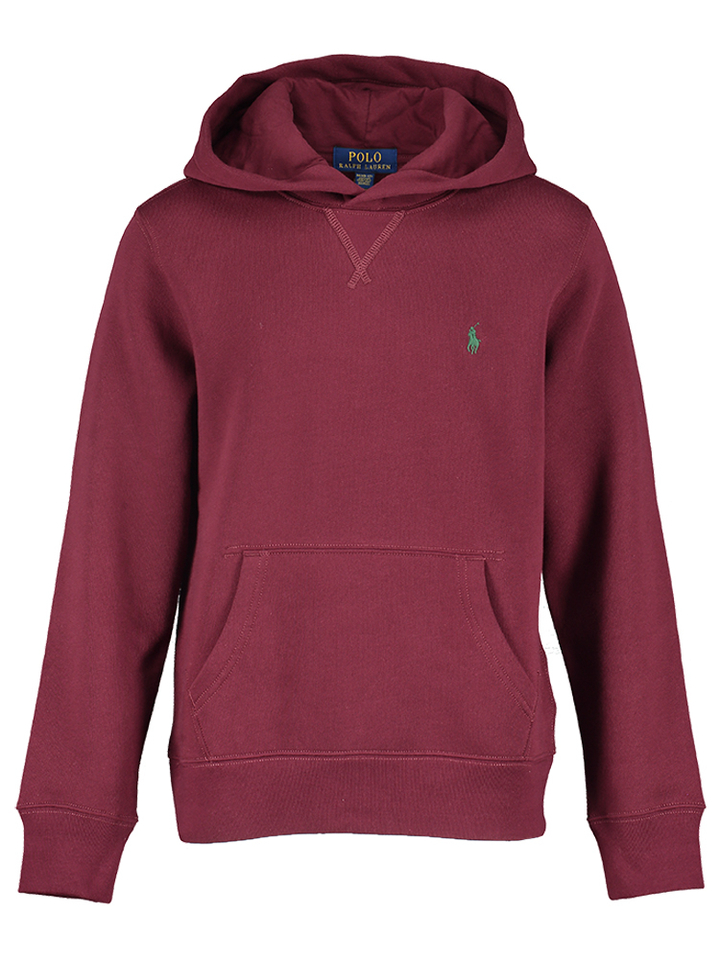 Bordeaux trui met kap Ralph Lauren