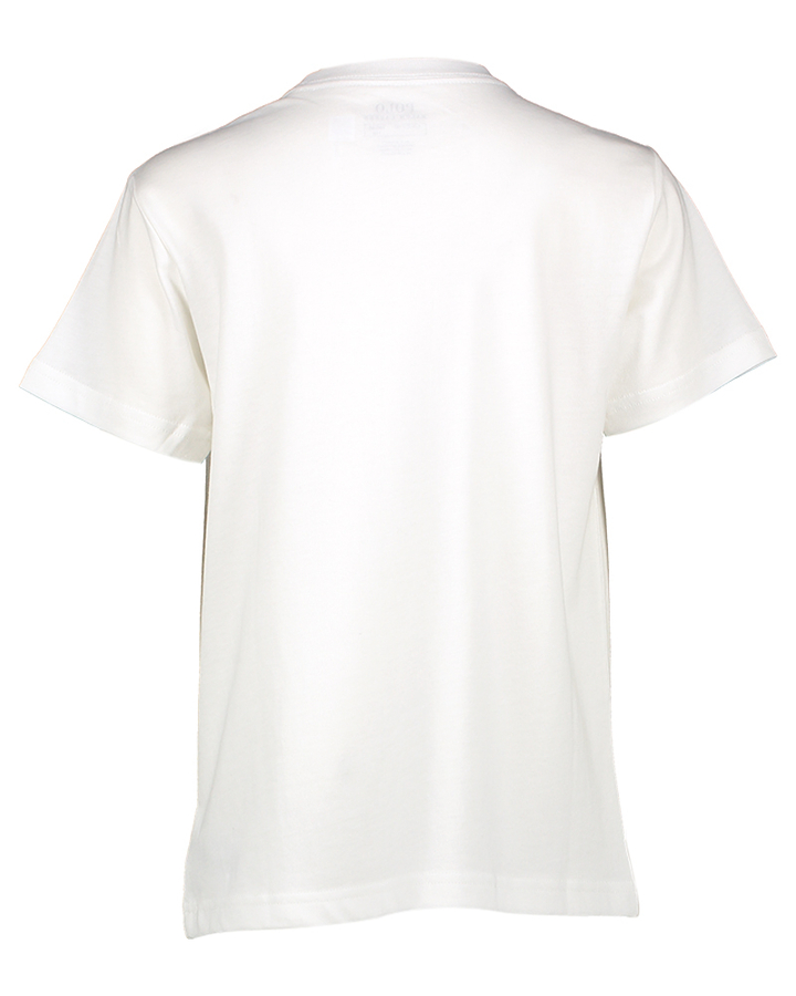 Witte katoene t-shirt met beer Ralph Lauren