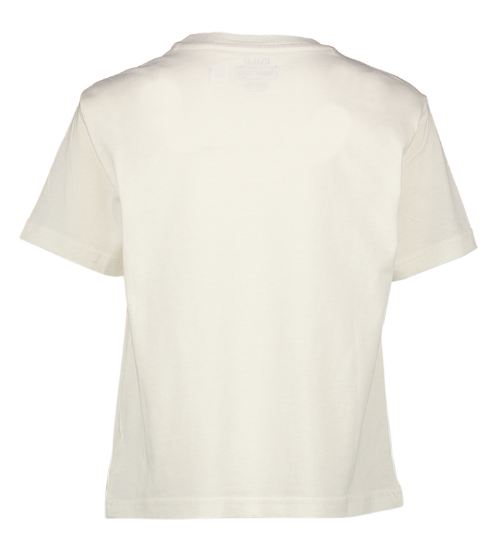 Witte katoenen t-shirt met kleurrijke opdruk Ralph Lauren