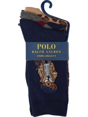 Dierenprint 3-pack kousen Ralph Lauren