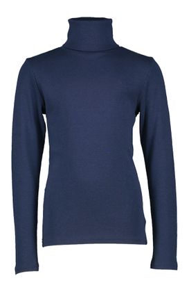 Ralph Lauren Kids Blauwe t-shirt met rolkraag Ralph Lauren