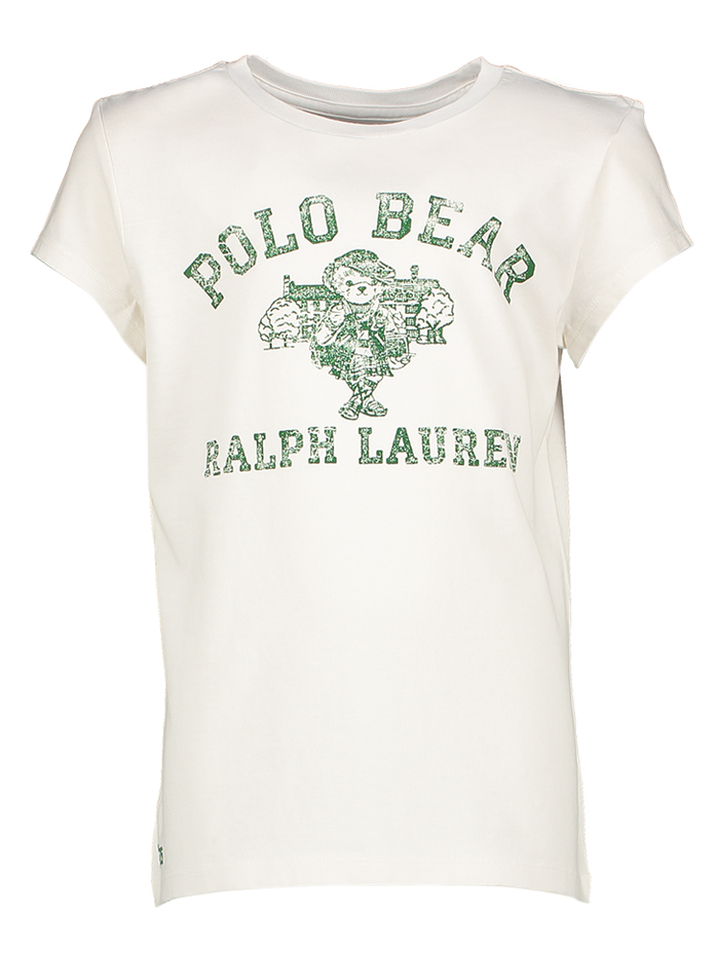Witte t-shirt met beer Ralph Lauren 