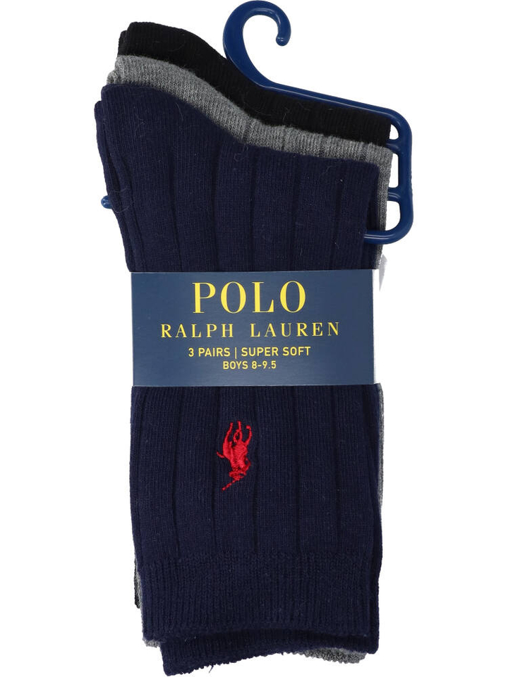Blauwe tinten 3-pack kousen Ralph Lauren