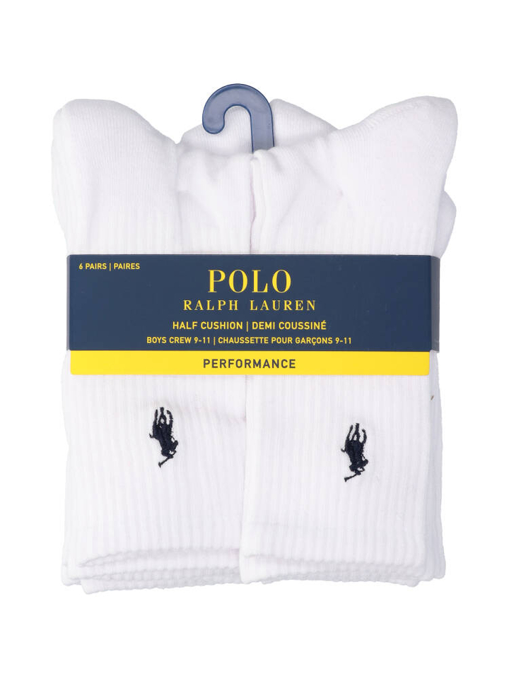 6-pack witte kousen Ralph Lauren
