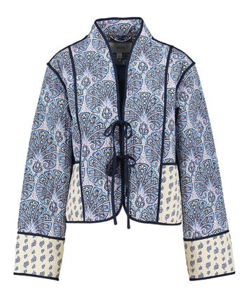 Blauw jasje met motief Videlphine Vila