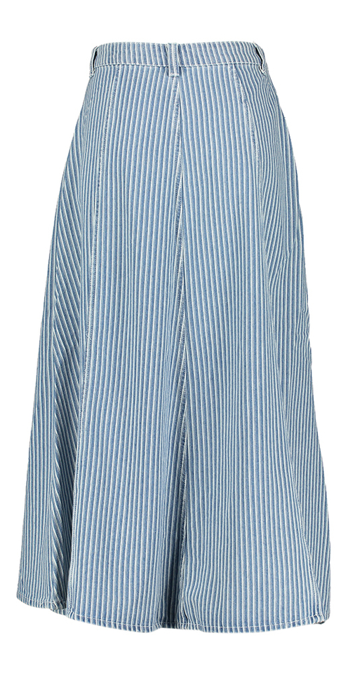 Blauwe jeansrok met witte strepen Vikomma Vila 