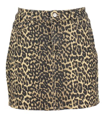 Korte rok in dierenprint Vichia Leopar Vila