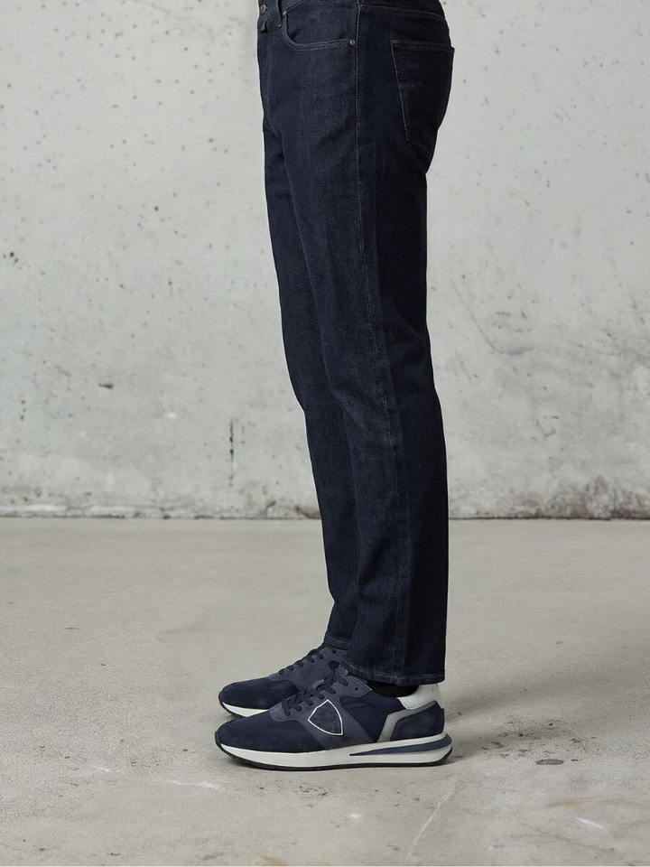 Donkerblauwe lage sneakers Philippe Model 