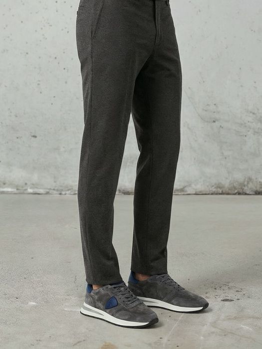 Grijze lage sneakers met blauw accent Tylu Philippe Model