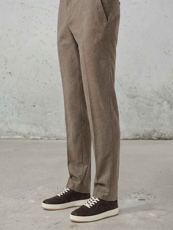 Bruinkleurige lage sneakers Nice low Philippe Model