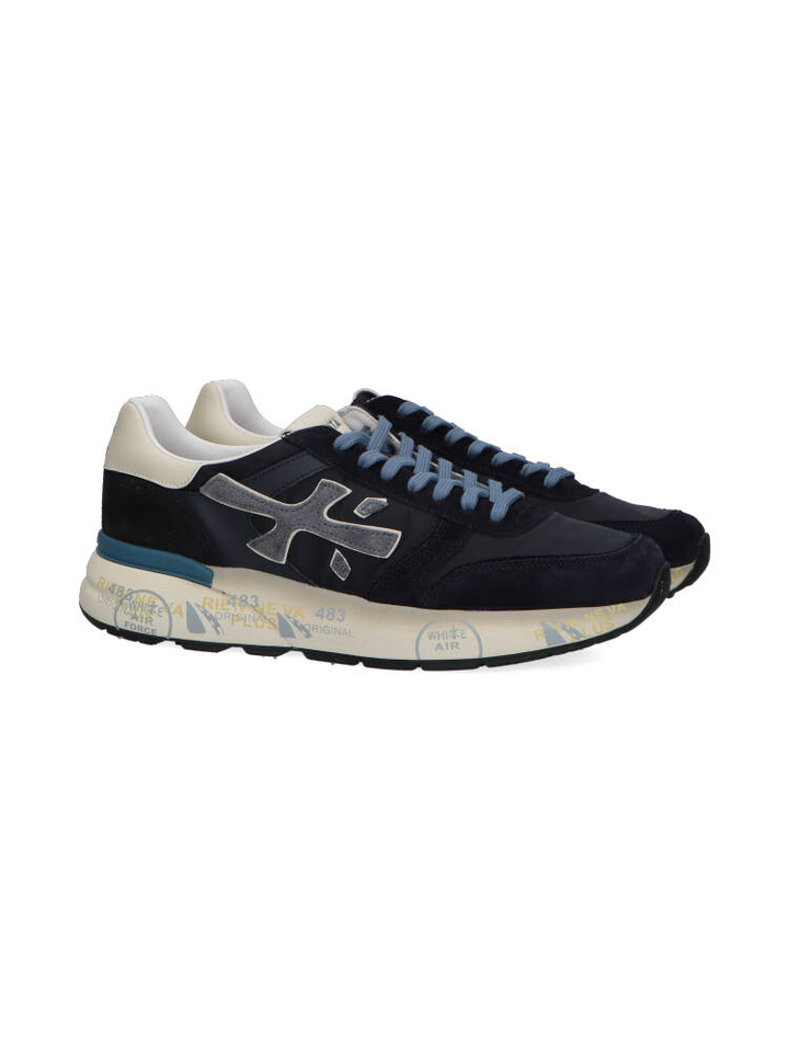 Donkerblauwe lage sneakers Premiata 