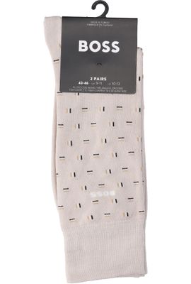 Light beige 2-pack kousen Hugo Boss