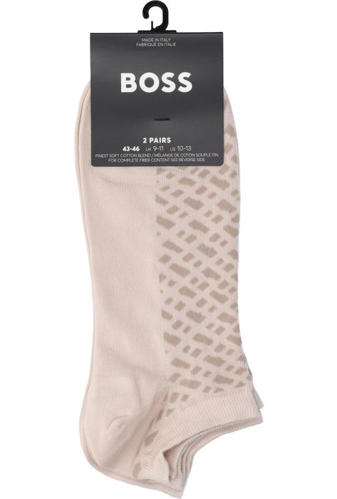 Light beige korte kousen 2-pack Hugo Boss