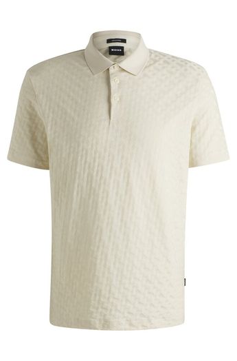 Beige polo met structuur Hugo Boss 