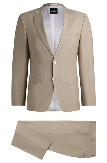 2-delig beige kostuum Hugo Boss 