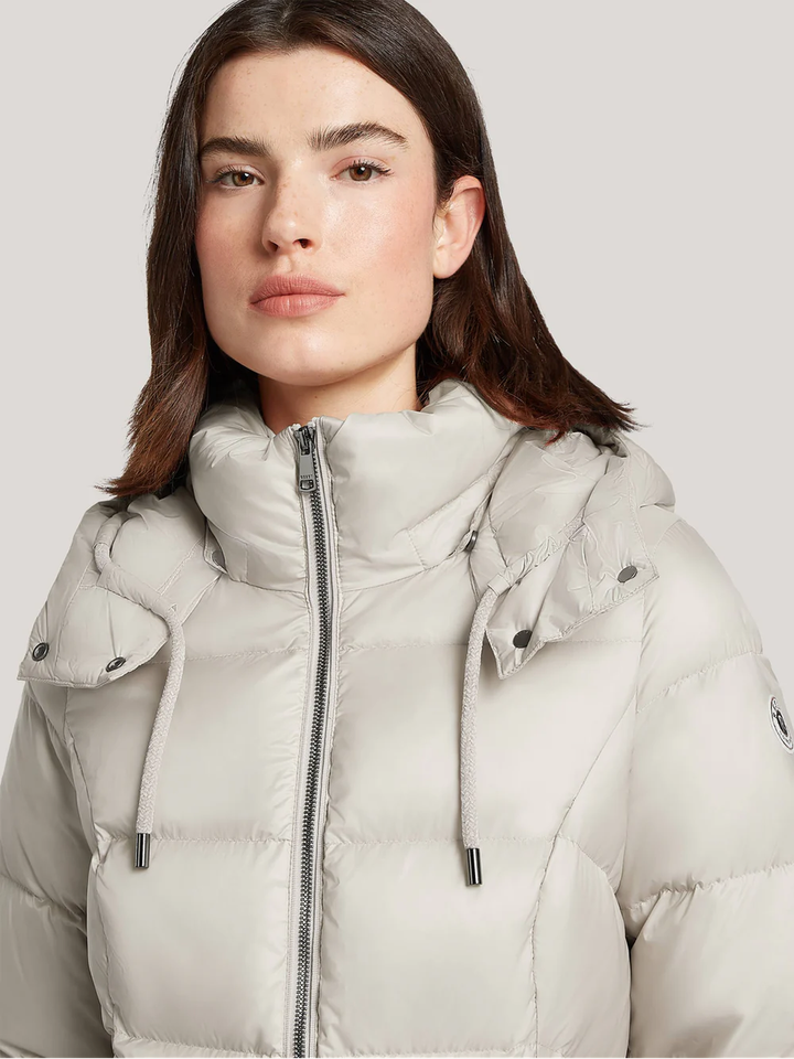 Parelmoerkleurige padded jas met kap Winnipeg Reset