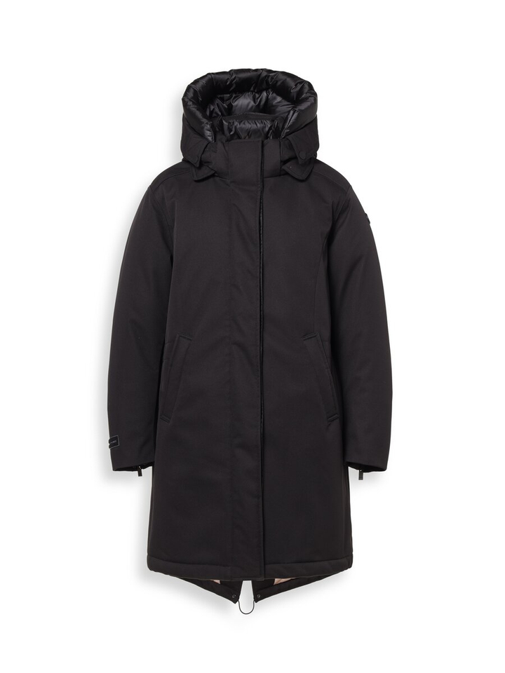 Zwarte winterjas Aino Reset