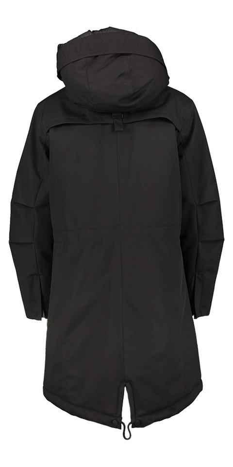 Zwarte winterjas Aino Reset