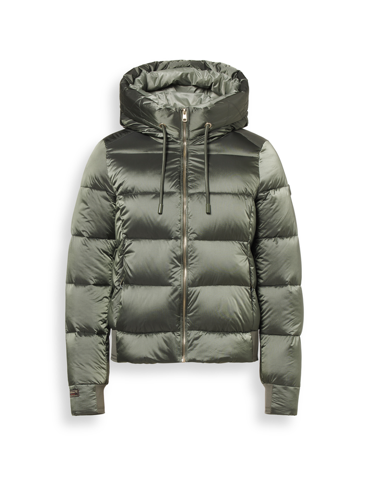 Kaki groene puffer jacket Geneve Reset 
